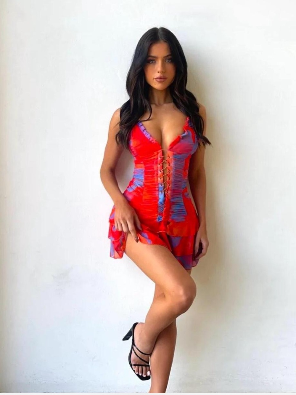 Outcast Madrid mini dress in Lolita